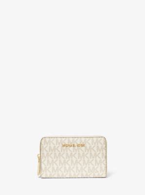 michael michael kors small logo and leather wallet